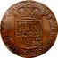 Netherlands Liard Charles II 1695 KM# 81.2 16 95 ARCHID AVST DVX BVRG C FL AN Z coin reverse