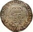 Netherlands Silver Rider 1662 KM# 62.1 Overijssel - Deventer City Standard Coinage CONCORDIA RES PARVAE CRESCVNT 1662 coin reverse