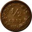 Netherlands 1/2 Cent Willem III 1886 Broadaxe KM# 109.1 1/2 CENT coin reverse