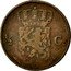Netherlands 1/2 Cent William I 1832 KM# 51 ½ C. coin reverse