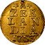 Netherlands 1/2 Duit 1753 KM# A75 Zeelandia Province Standard Coinage ZEE LAN DIA 1753 coin reverse