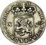 Netherlands 10 Stuivers (1/2 Gulden) Standing Figure Holland Province 1751 KM# 95.3 MO ARG ORD FÆD BELG HOLL X ST 1751 coin obverse