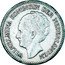 Netherlands 1/2 Gulden Wilhelmina 1929 3 pearls diadem under GI KM# 160 WILHELMINA KONINGIN DER NEDERLANDEN coin obverse