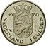 Netherlands 1 Gulden Beatrix Investiture of New Queen 1980 KM# 200 19 80 NEDERLAND 1 GULDEN coin reverse