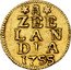 Netherlands 1 Stuiver 1755 KM# 28a Zeelandia Province Standard Coinage ZEE LAN DIA 1739 coin reverse