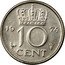 Netherlands 10 Cent Juliana 1974 Proof KM# 182 1980 10 CENT coin reverse