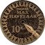 Netherlands 10 Euro Beatrix Max Havelaar 2010 Proof KM# 299 150 JAAR MAX HAVELAAR 10 € coin reverse