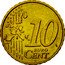 Netherlands 10 Euro Cent Beatrix 1st map 1999 KM# 237 10 EURO CENT LL coin reverse