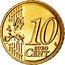 Netherlands 10 Euro Cent Willem-Alexander 2nd map 2018 KM# 347 10 EURO CENT LL coin reverse