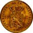 Netherlands 10 Guldens William III 1875 Broadaxe KM# 105 1875. KONINGRIJK DER NEDERLANDEN 10 G coin reverse