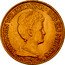 Netherlands 10 Guldens Wilhelmina I 1917 KM# 149 KONINGIN WILHELMINA GOD ZIJ MET ONS coin obverse
