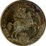 Netherlands 14 Guldens Gouden rijder 1750 KM# 97 BELG : HOLLAND : MO : AUR : PRO : CONFOED coin obverse