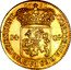Netherlands 14 Guldens Gouden rijder 1751 KM# 104 CONCORDIA RES PARVAE CRESCUNT 17 51 14 GL. coin reverse