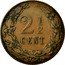 Netherlands 2 1/2 Cent Wilhelmina I 1904 KM# 134 2 1/2 CENT coin reverse