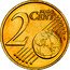Netherlands 2 Euro Cent Globe Beatrix 2009 KM# 235 2 EURO CENT LL coin reverse