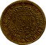 Netherlands 2 Souverains D'or Piedfort of 4 Sovereigns Weight 1705 KM# 129 BURGUND DUX BRABANT Z C 17 05 coin reverse