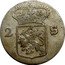 Netherlands 2 Stuivers Double Wapenstuiver 1789 KM# 107 2 S coin obverse