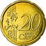 Netherlands 20 Euro Cent Beatrix 2nd map 2010 KM# 269 20 EURO CENT LL coin reverse