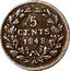 Netherlands 5 Cents William II 1848 Sword KM# 74 5 CENTS 1848. coin reverse