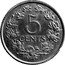 Netherlands 5 Cents (Pattern) KM# PnA101 5 CENTS coin reverse