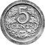Netherlands 5 Cents (Pattern) KM# Pn101 5 CENTS coin reverse