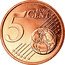 Netherlands 5 Euro Cent 5 Years Reign of Willem-Alexander 2018 bridge KM# 346 5 EURO CENT LL coin reverse