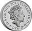 UK 5 Pounds Memorial Day. Piedfort 2021 Proof ELIZABETH II D G REG F D 5 POUNDS 2021 JC coin obverse