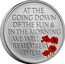 UK 5 Pounds Memorial Day 2021 AT THE GOING DOWN OF THE SUN & IN THE MORNING WE WILL REMEMBER THEM coin reverse