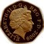 UK 50 Pence D-Day Anniversary 2009  Proof ELIZABETH II D G REG F D 2009 IRB coin obverse