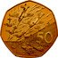 UK 50 Pence D-Day Anniversary 2009  Proof 50 PENCE JM coin reverse