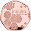 UK 50 Pence (Insulin) INSULIN C257 H383 N65 O77 S6 IDLT coin reverse