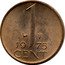 Netherlands Cent Juliana 1975 KM# 180 19 1 75 CENT coin reverse