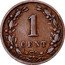 Netherlands Cent Wilhelmina I 1896 Halberd KM# 107.2 1 CENT coin reverse