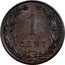 Netherlands Cent Wilhelmina I 1906 Proof KM# 132.2 1 CENT coin reverse