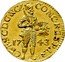 Netherlands Ducat Standing Knight with Bundle of Arrows 1743 KM# 78 CONCORDIA RES PAR CRES D G & C Z 17 44 coin obverse