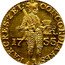 Netherlands Ducat 1755 KM# 85 Zeeland Province Trade Coinage MO ORD PROVIN FOEDER BELG AD LEGIMP 17 55 coin obverse