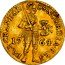 Netherlands Ducat Holland Province Coin 1764 KM# 12.3 CONCORDIA RES PAR CRES HOL 1753 coin obverse