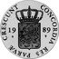 Netherlands Ducat Utrecht 1989 Proof KM# 213 CONCORDIA RES PARVAE CRESCUNT 19 89 coin obverse