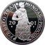 Netherlands Ducat Seven Provinces 2001 Proof KM# 242 CONCORDIA RES PARVAE CRESCVNT coin obverse