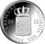 Netherlands Ducat Twelve Provinces - Utrecht 2012 Proof KM# 319 CONCORDIA RES PARVAE CRESCUNT 20 12 coin obverse