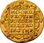 Netherlands Ducat (Standing Armored Knight Batavian) KM# 11.3 MO ORD PROVIN FOEDER BELG AD LEG IMP coin reverse