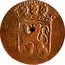 Netherlands Duit Crowned Arms of Overyssel 1703 KM# 70 coin obverse