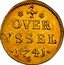 Netherlands Duit 1741 KM# 90b Overijssel Province Standard Coinage VIGILATE ET ORATE coin reverse