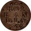 Netherlands Duit 1746 KM# 80a Holland Province Standard Coinage HOL LAN DIA 1757 coin reverse