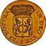 Netherlands Duit 1761 KM# 93b Gelderland Province Standart Coinage IN DEO EST SPES NOSTRA coin obverse