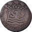 Netherlands Duit Zeelandia Crowned Arms 1764 KM# 81 LUCTOR ET EMERGO coin obverse