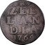 Netherlands Duit Zeelandia Crowned Arms 1764 KM# 81 ZEE LAN DIA 1754 coin reverse