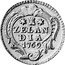 Netherlands Duit 1769 KM# 101.1a Zeelandia Province Standard Coinage ZELAN DIA 1769 coin reverse
