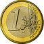 Netherlands Euro Beatrix 1st map 2004 KM# 240 1 EURO LL coin reverse