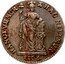 Netherlands Gulden Standing Figure 1763 KM# 100 HAC NITIMVR HANC TVEMVR 1763 coin reverse